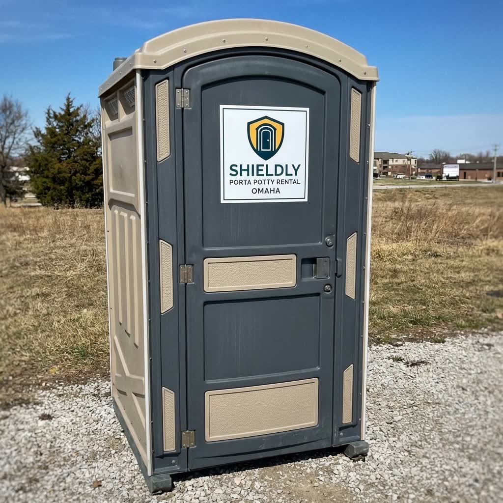 Deluxe flushable porta potty Omaha